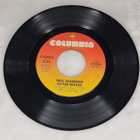 Neil Diamond Yesterdays Songs / Guitar Heaven 45 RPM Vinyl Pitman Pressing 1981 - Picture 4 of 6